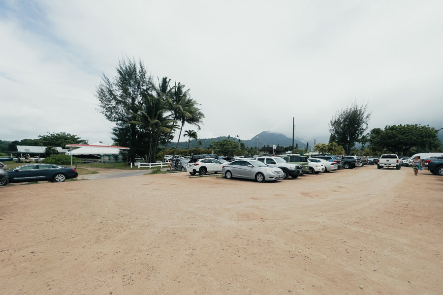 Black Pot Beach parking Kauai