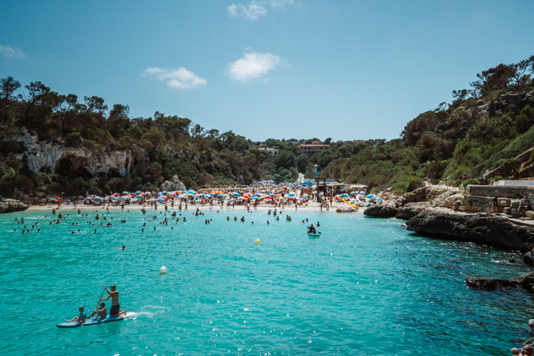 Cala Llombards beach in Mallorca