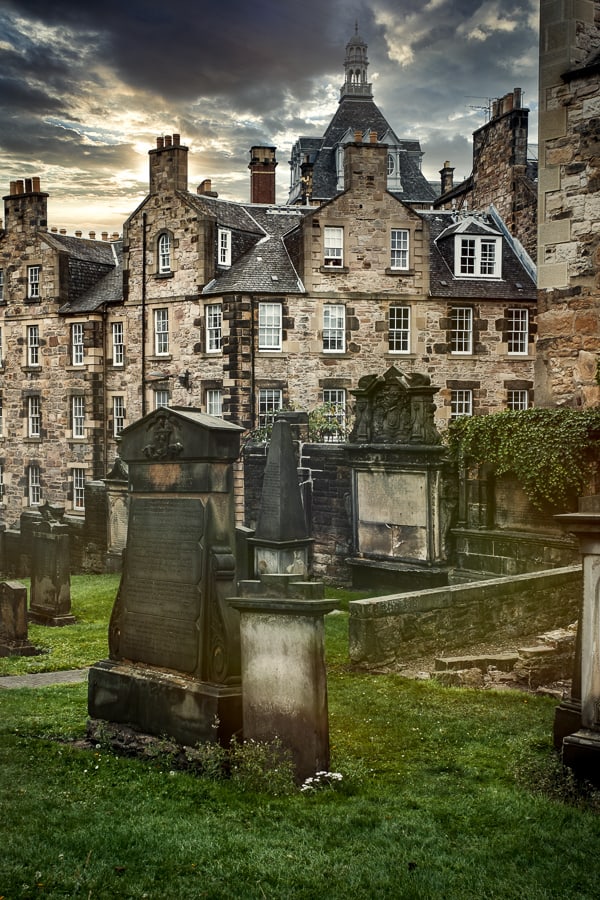 The Greyfriars Kirkyard cemetery in Edinburgh