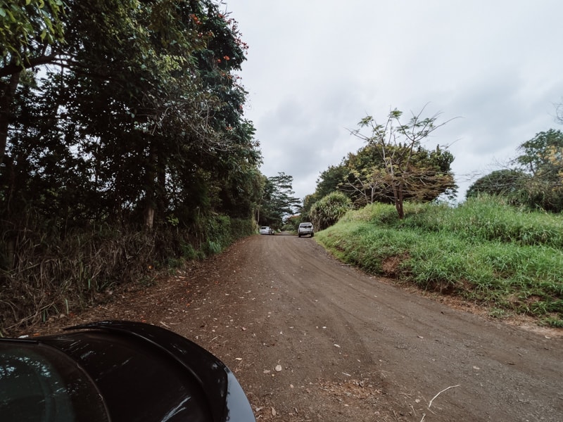 Kauapea Secret beach parking