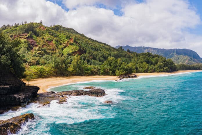 Lumahai beach Kauai Hawaii