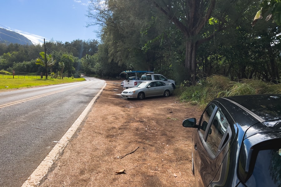 Lumahai Beach Parking