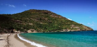 Pompierre Beach (Plage de Pompierre) on Terre De Haut island.