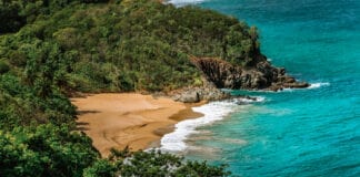 Beach Plage de Tillet, Basse-Terre, Guadeloupe