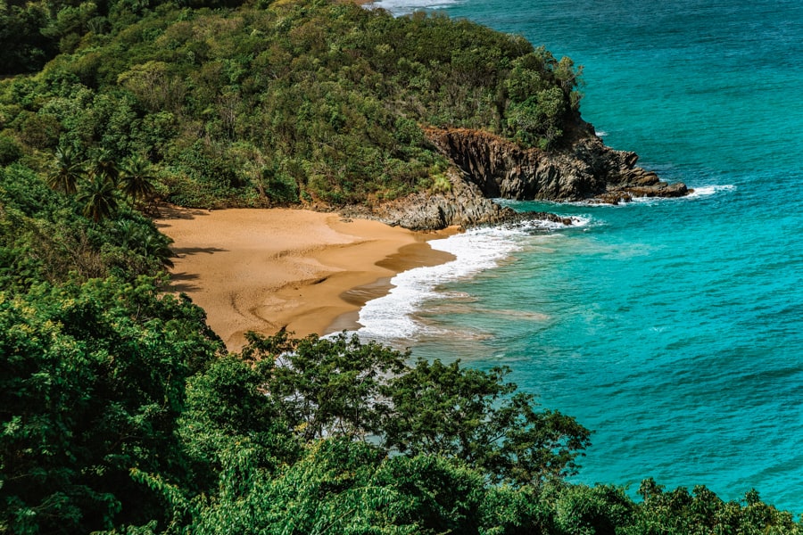 Beach Plage de Tillet, Basse-Terre, Guadeloupe