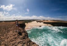 Boca Prins Beach in Arikok National Park Aruba.