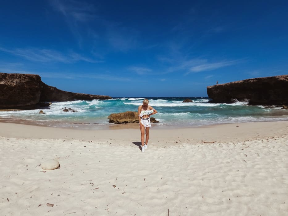 Boca Prins Beach in Arikok National Park Aruba.