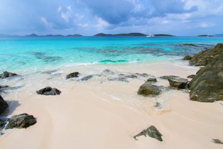 Honeymoon Beach on Saint John - US Virgin Islands.