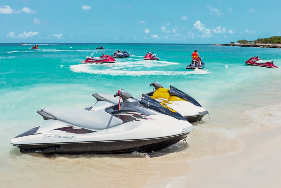 Jet ski's on Eagle Beach Aruba