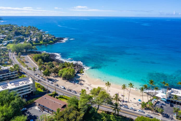 Magic Sands Beach Park on the Big Island of Hawaii