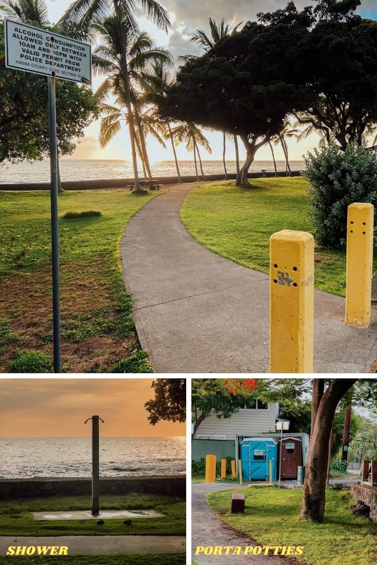 Pahoehoe Beach Park facilities