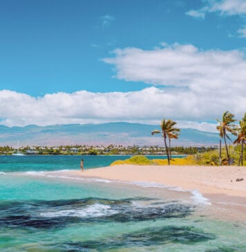 Waikoloa Beach on the Big Island of Hawaii.