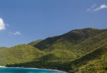 Cinnamon Bay on the island of St. John in the United States Virgin Islands.