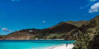 Hawksnest beach in St. John US Virgin Islands