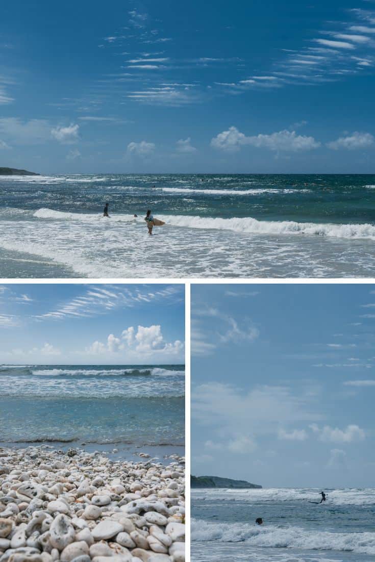 Surfers at Plage de Gros Sable