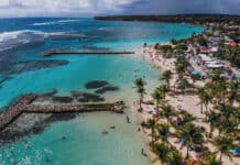 Plage de Sainte Anne Beach Grande-Terre island Guadeloupe
