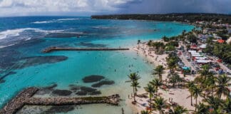 Plage de Sainte Anne Beach Grande-Terre island Guadeloupe