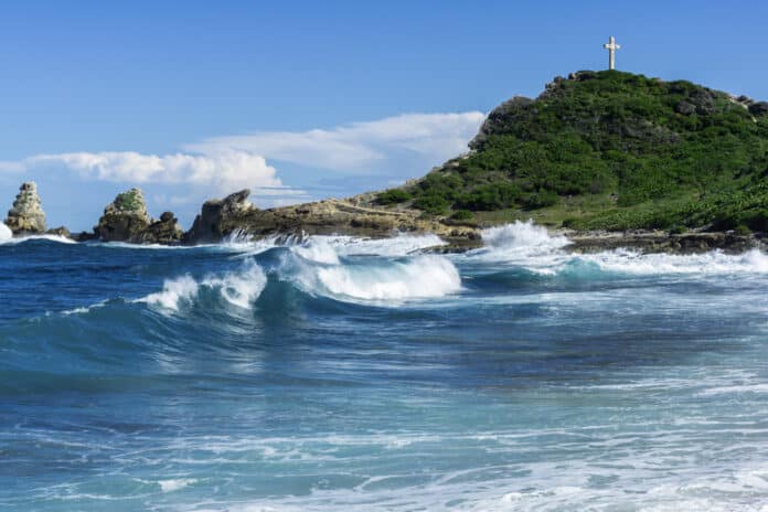 Coast By Pointe Des Chateaux, Guadeloupe, Caribbean, France Pointe des chateaux Guadeloupe