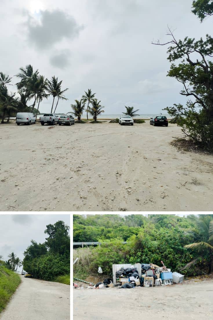 Plage des salines parking