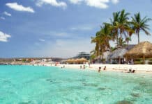 Playa El Caimancito Beach in La Paz, Mexico