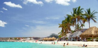 Playa El Caimancito Beach in La Paz, Mexico