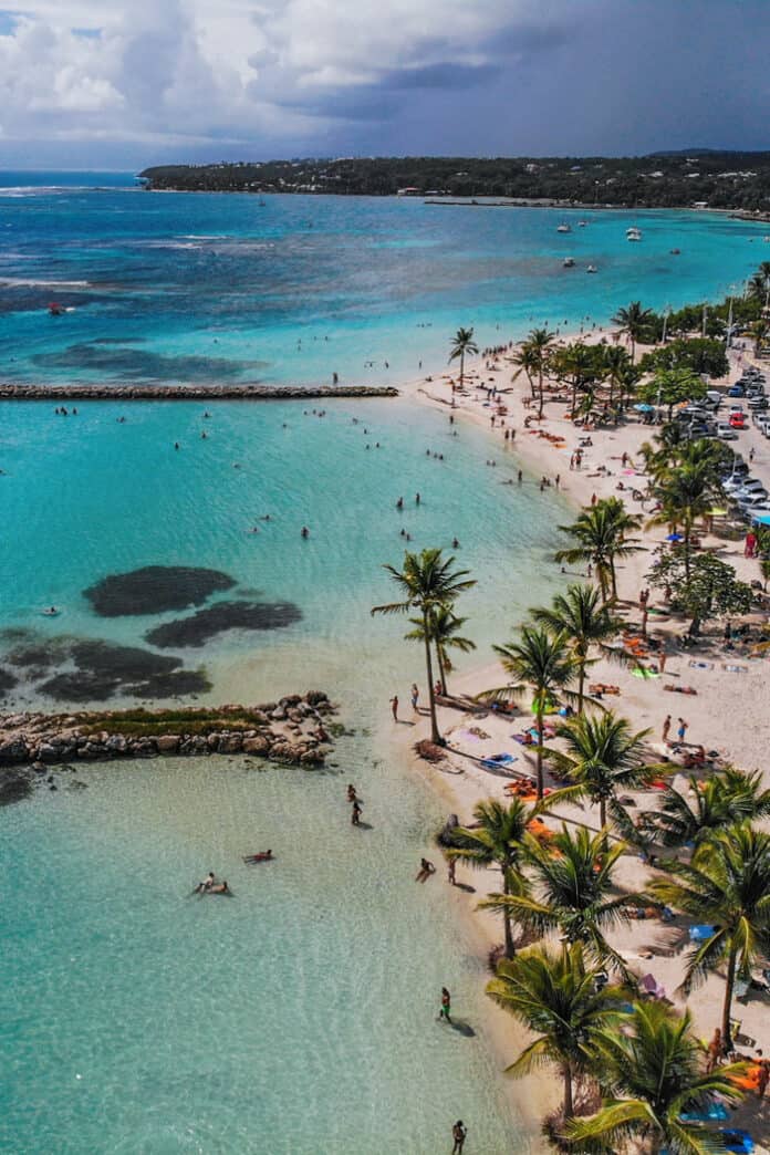 Guadeloupe beach Sainte Anne Beach (Grande-Terre island).