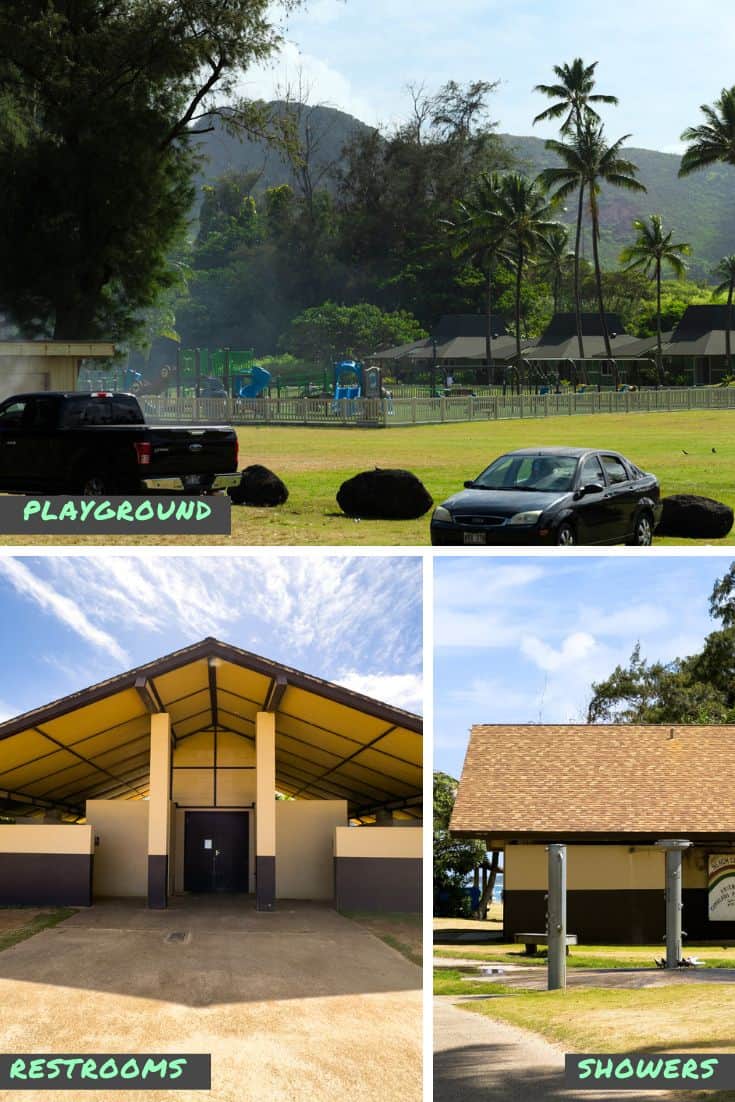 Lydgate Beach Park facilities in Kauai