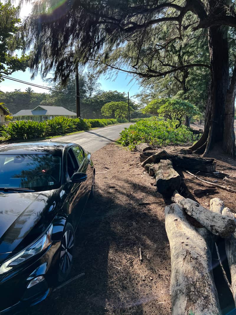 Wainiha Beach parking