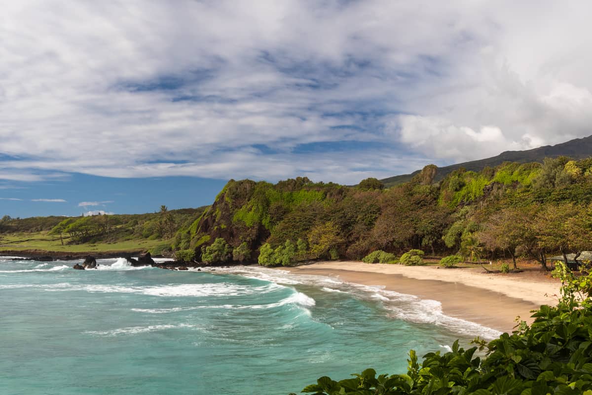 Hamoa beach in West Maui, Hawaii