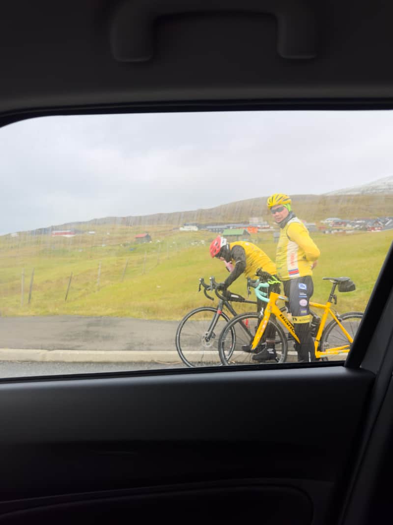 Bikers in the Faroe Islands