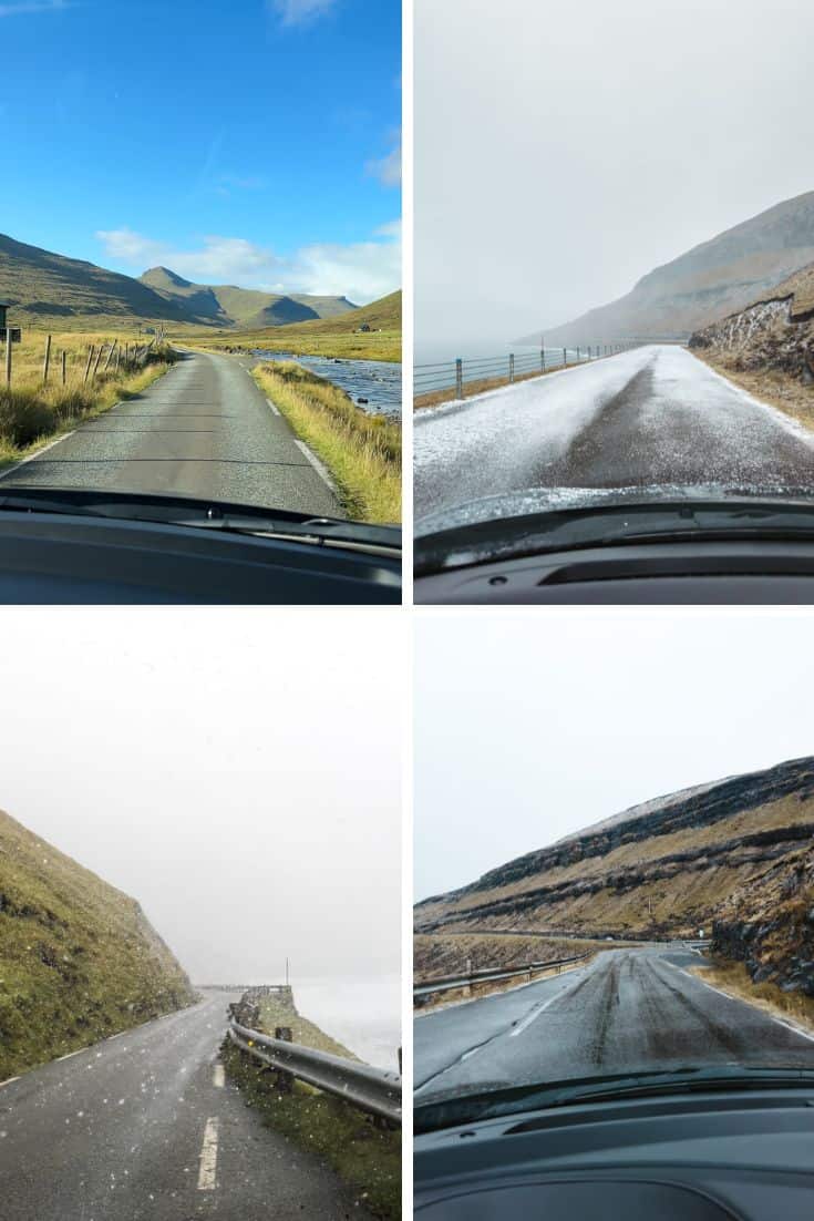 Driving conditions in the Faroe Islands