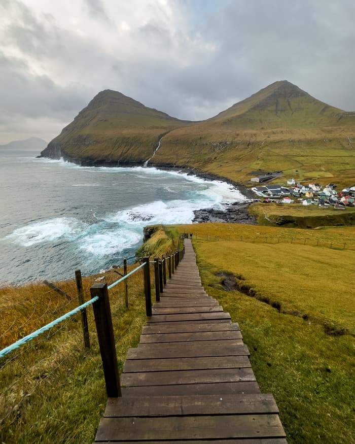 Gvogj Faroe Islands hike
