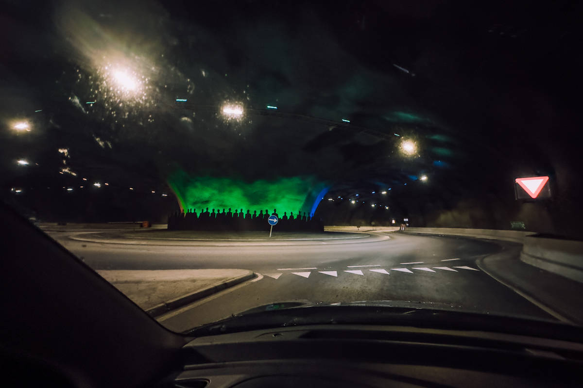 Underwater roundabout Faroe Islands