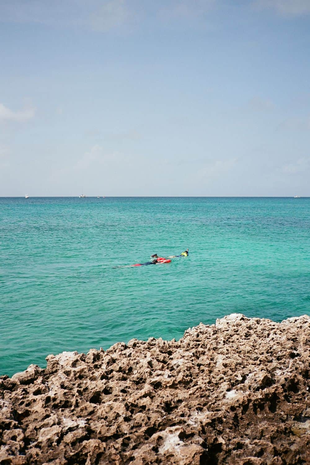 Snorkelers at Malmok Beach Aruba