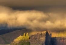 Cliffs on Vagar in the Faroe Islands