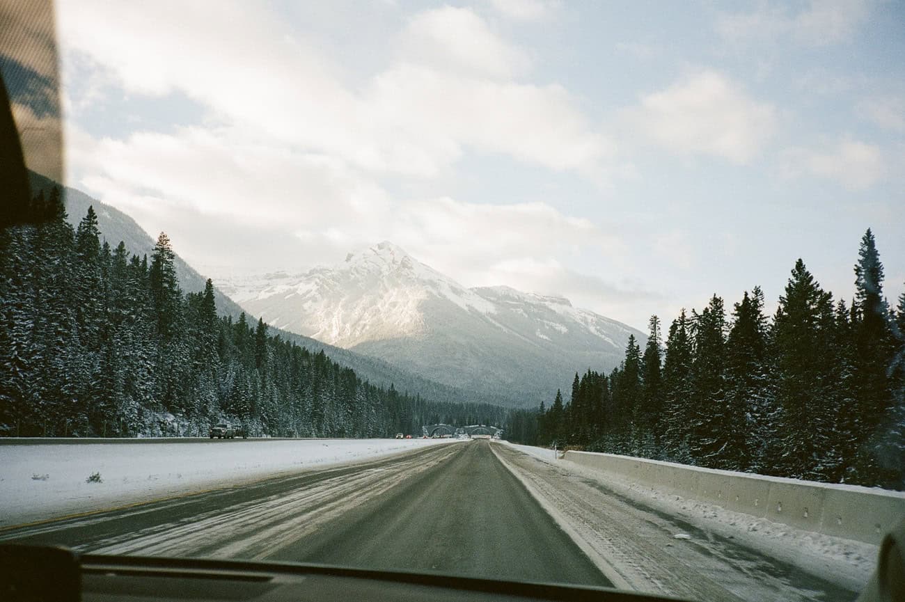 Driving in Banff National Park