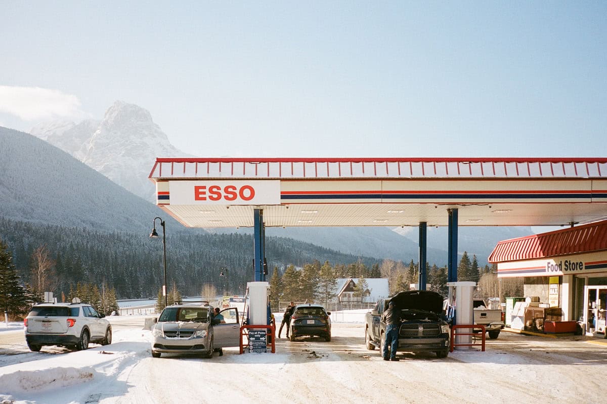 Esso gas station Banff