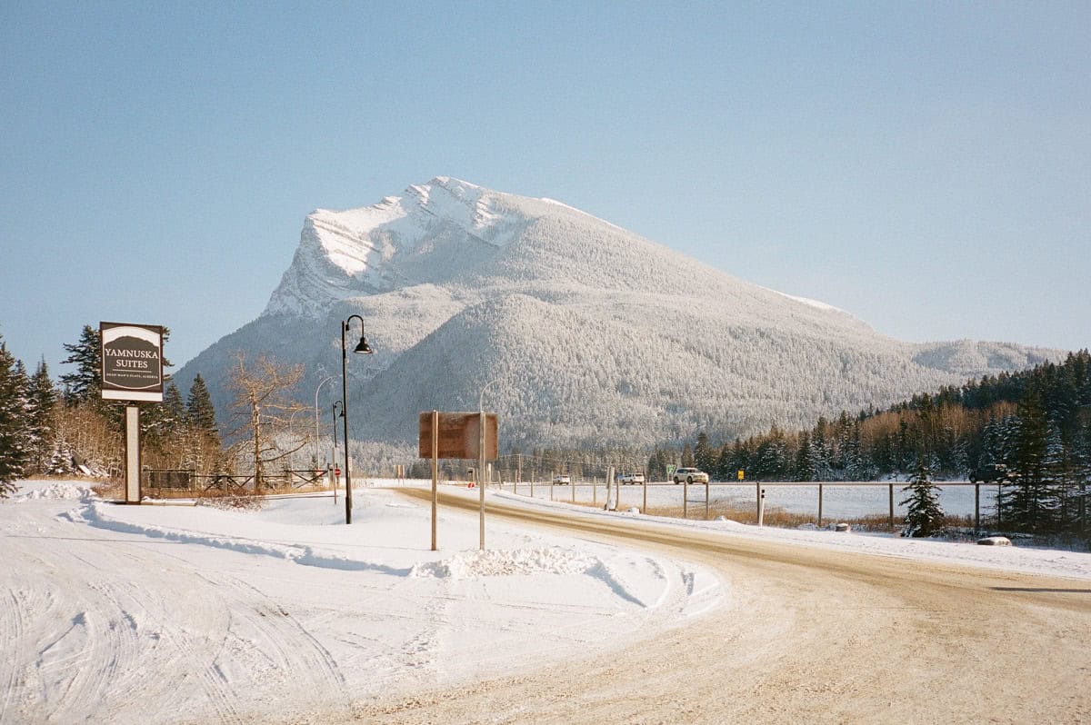Gas station in Banff National Park