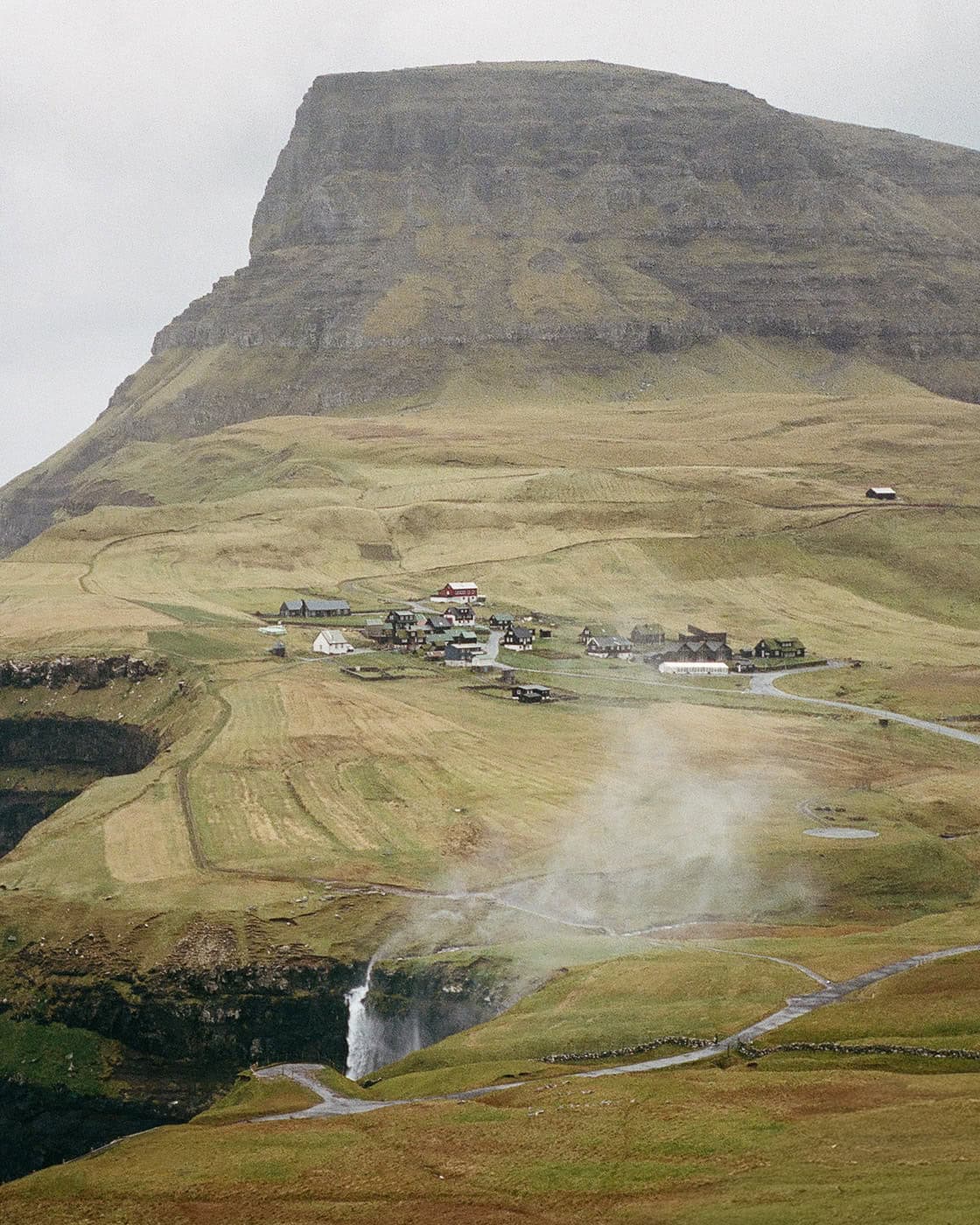 Múlafossur Waterfall in the Faroe Islands