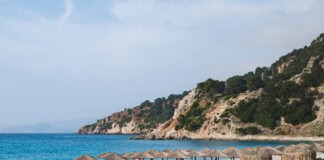 Agia Kiriaki Beach in Kefalonia Greece