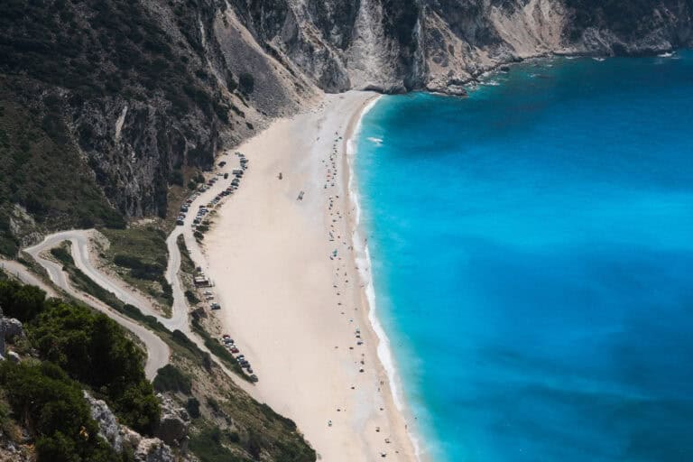 Myrtos Beach in Kefalonia Greece