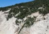 Egremni Beach staircase and massive cliff in Lefkada Greece