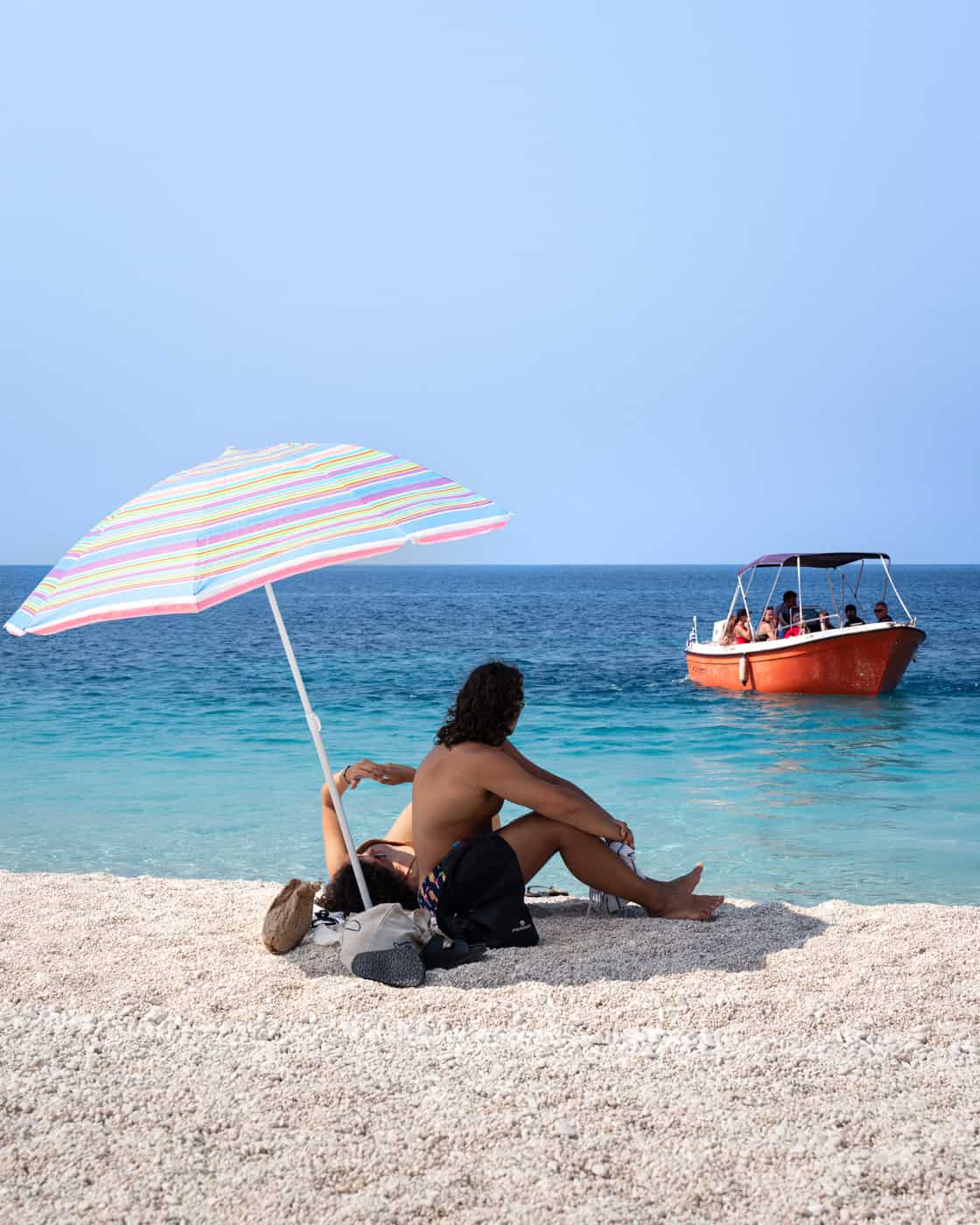 Fteri Beach Taxi in Kefalonia Greece