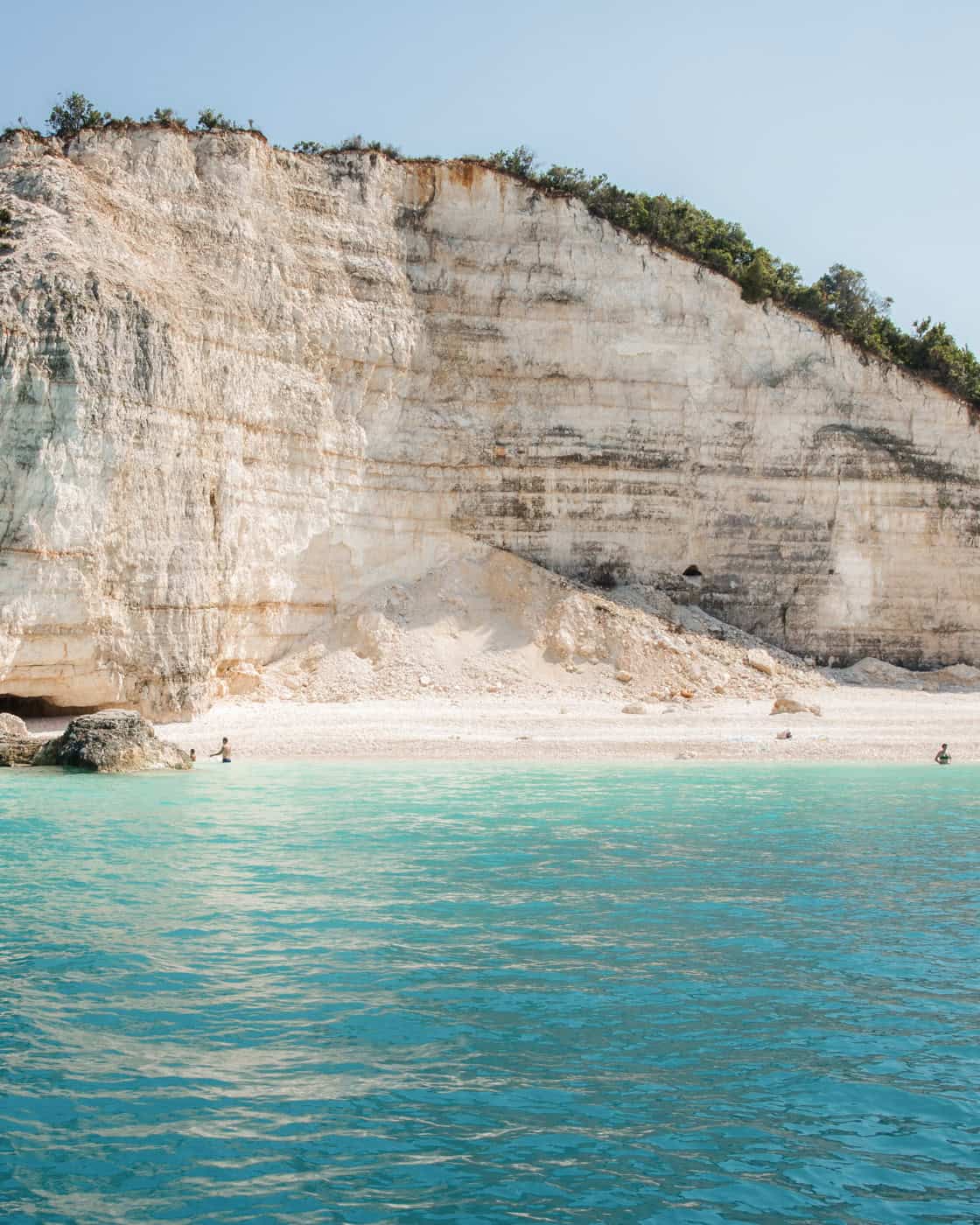 Fteri Beach on Kefalonia in Greece