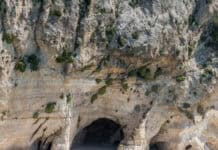 Kamari beach on island Cephalonia (Kefalonia), Greece