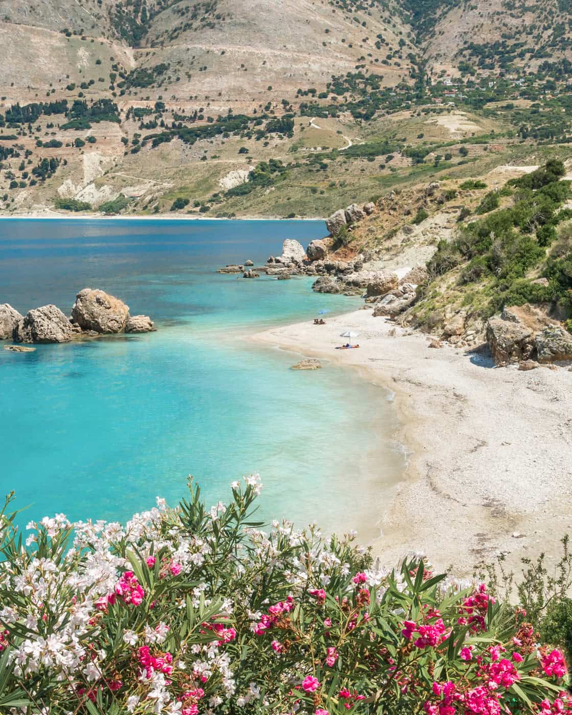 Vouti Beach, Kefalonia Island, Greece.